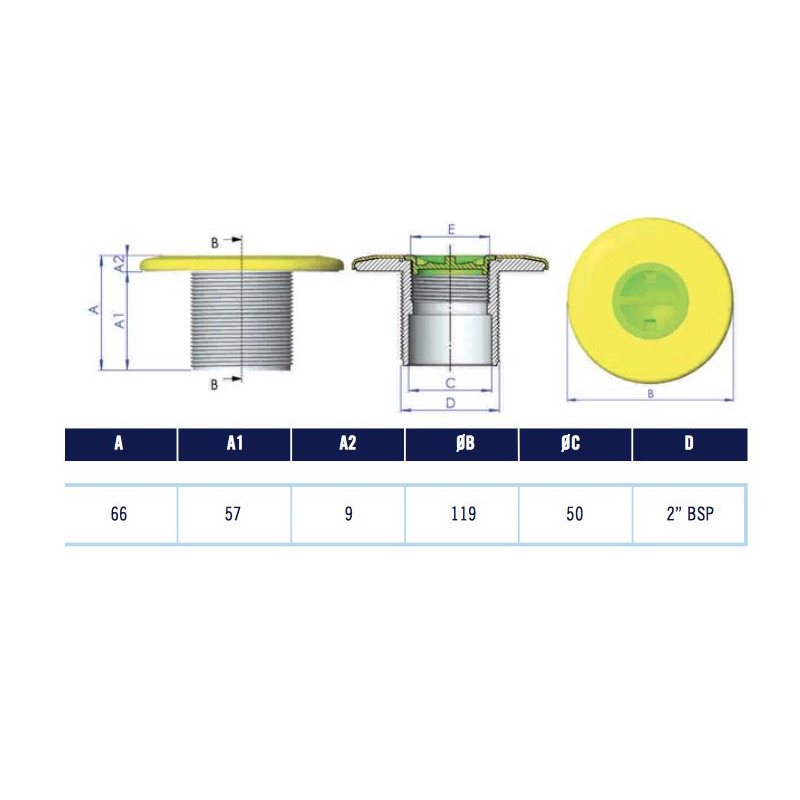 Bouche de refoulement ASTRAL Multiflow Prestige pour piscine maçonnerie Liner, couleur au choix