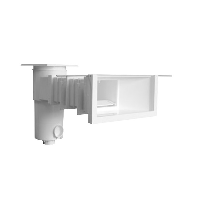 Skimmer Miroir maçonnerie liner, grande meurtrière Aquareva + 2 rallonges