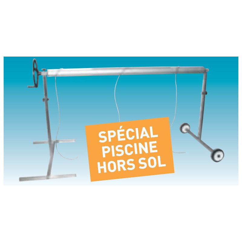 Enrouleur pour bâche à bulles piscine Hors Sol, Walter Walu Summer Evolution
