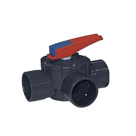 Vanne 3 voies manuelle 50/63 mm