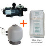 Kit Filtration Piscine (Pompe + filtre + sable) Vipool