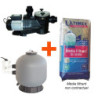 Kit Filtration Piscine (Pompe + filtre + verre) Vipool