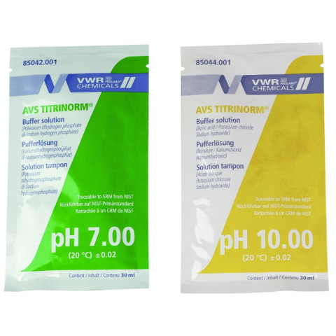 Kit pour solution d'étalonnage ph7 + ph10 - 2 sachets de 20ml