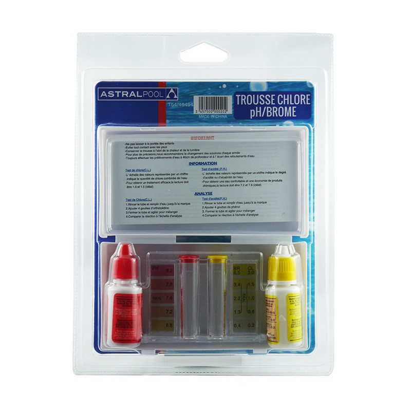  Trousse de contrôle avec Brome Total et Ph