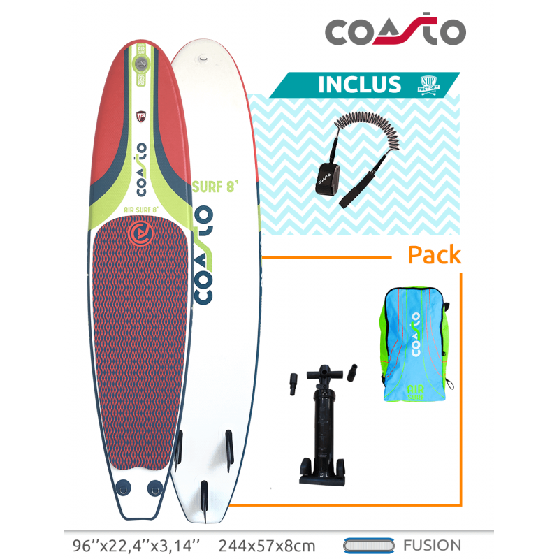 Surf gonflable Coasto air surf 8''