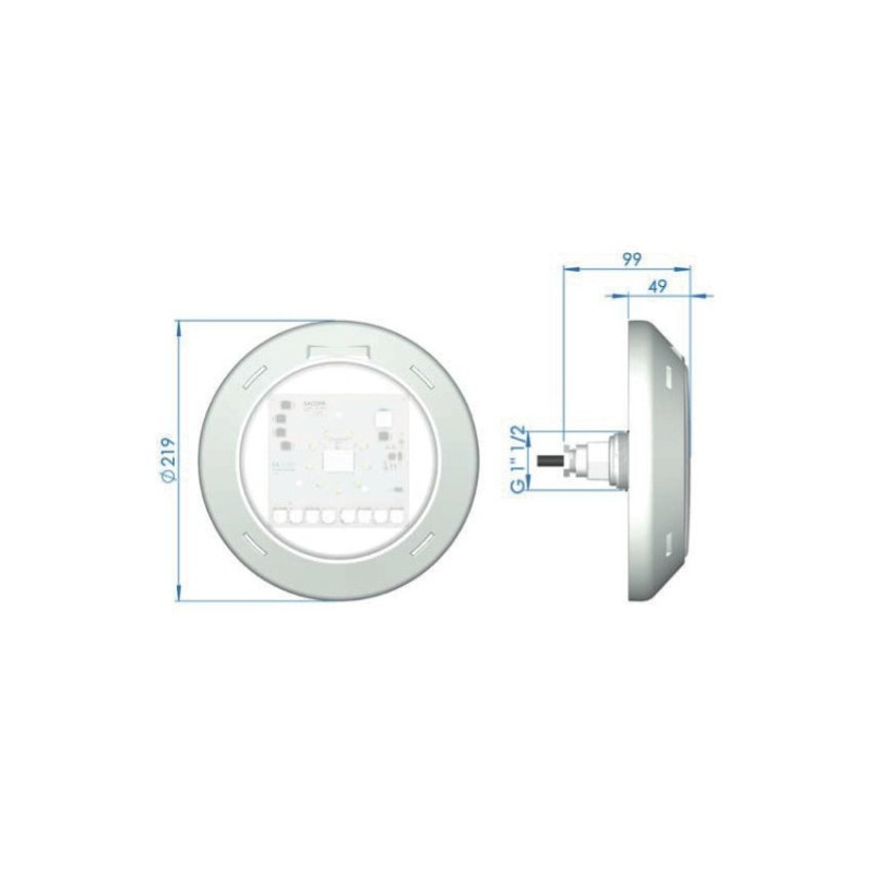 Kit installation Astral Lumiplus LED blanche 