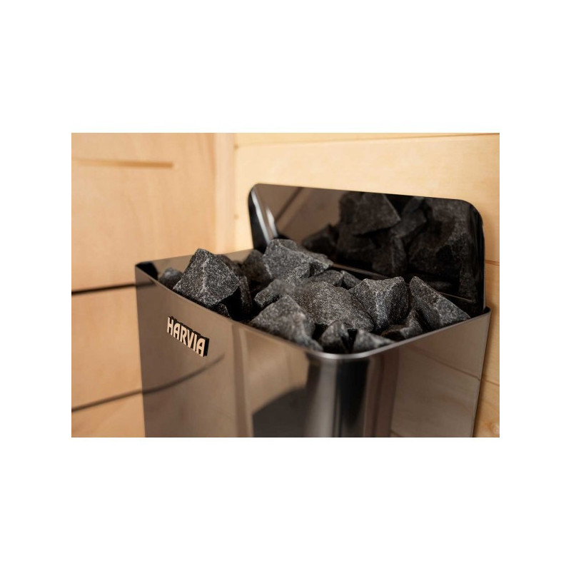 Poêle électrique pour Sauna Harvia Wall Black Steel