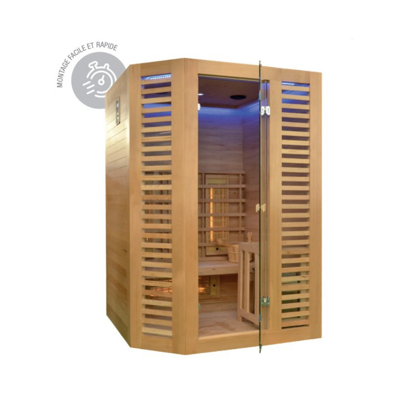 Sauna infrarouge et vapeur Venetian Hybrid - 3 places