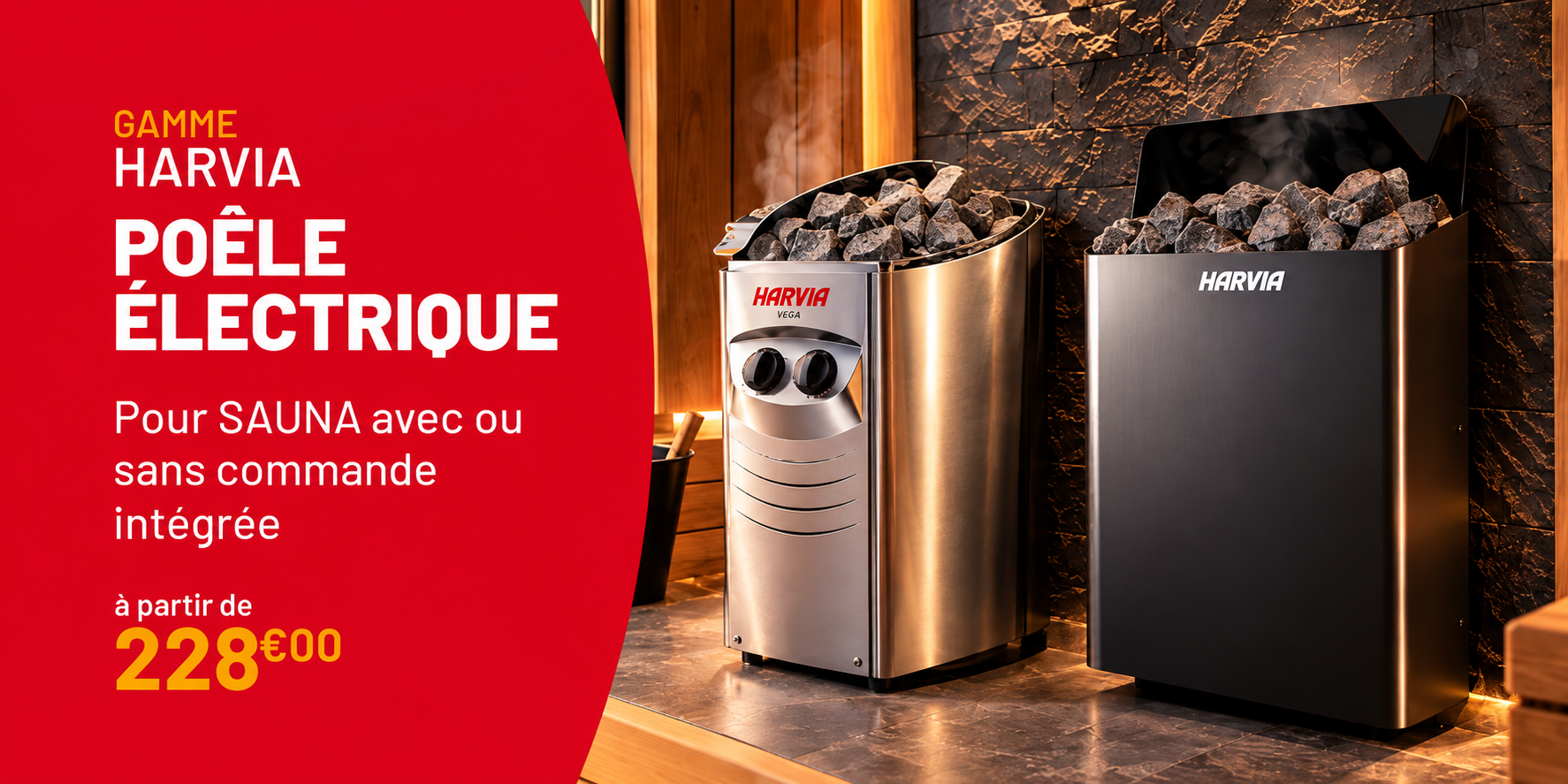 Poêles électriques HARVIA pour sauna
